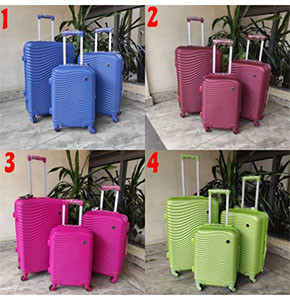 3pcs Fibre Travel suitcases