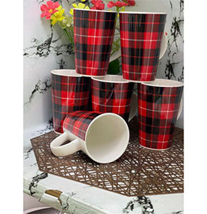 6pcs Maasai Print Mugs