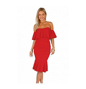fashion off shoulder dress