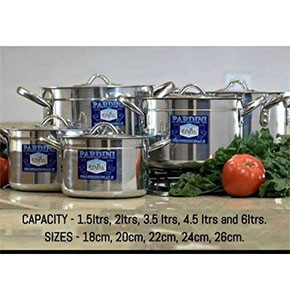 10pc set aluminium pardini cooking pot