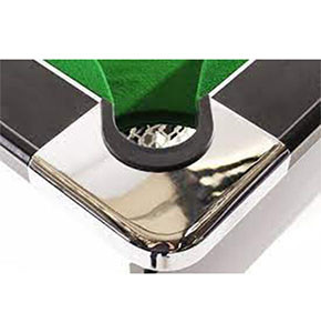 Pool Table Chrome Corners With Aluminium Tops