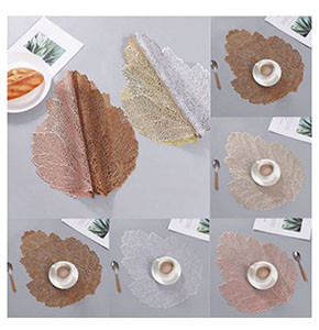 6pcs leaf table matts