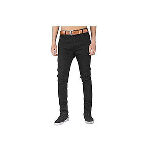 Fashion Soft Khaki Men's Trouser Stretch Slim Fit Casual